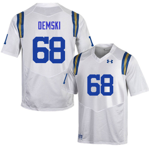 Men #68 Clayton Demski UCLA Bruins Under Armour College Football Jerseys Sale-White - Click Image to Close